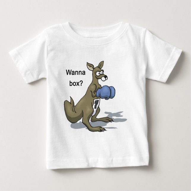 Boxing Kangaroo Baby T-Shirt (Front)