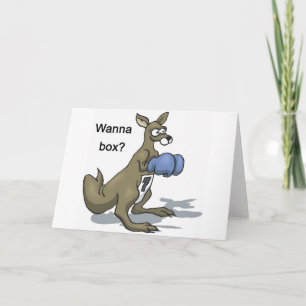 Boxing Kangaroo Card
