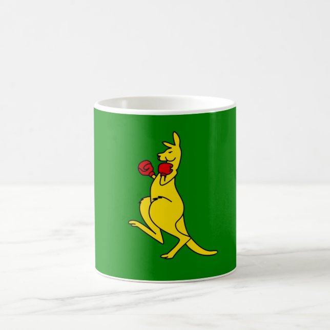 Boxing kangaroo collector item"s coffee mug (Center)