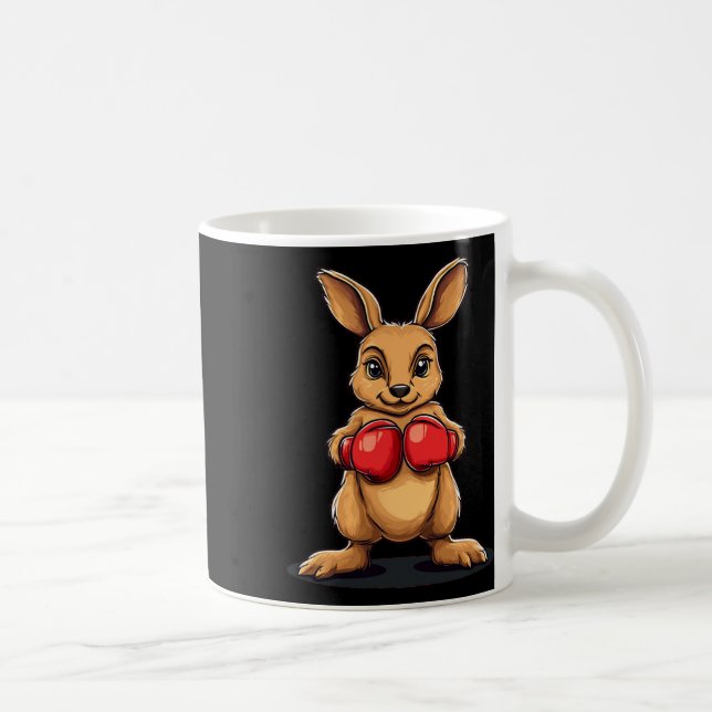 Boxing Kangaroo For A Knockout Laugh  Coffee Mug (Right)