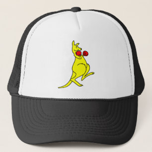 Boxing Kangaroo Trucker Hat