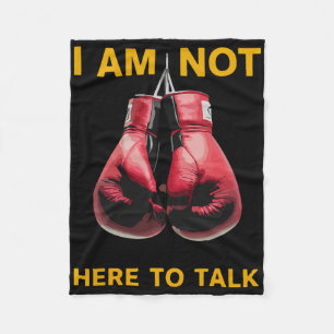 Boxing Kickboxing Boxing Lover Boxer Funny Saying  Fleece Blanket