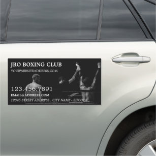Boxing Match Champion, Boxer, Boxing Trainer Car Magnet
