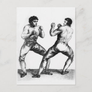 Boxing Match Postcard