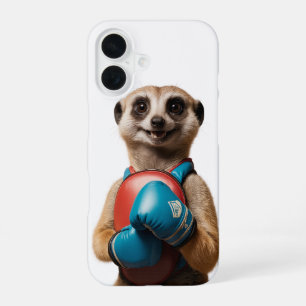Boxing Meerkat Sports iPhone 16 Case