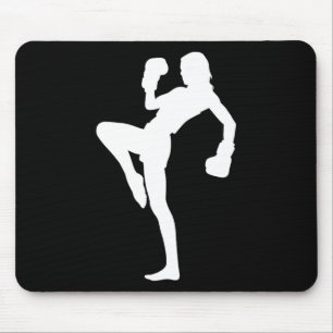 Boxing Men's Kickboxer Women's Boxing Kickboxing Mouse Mat