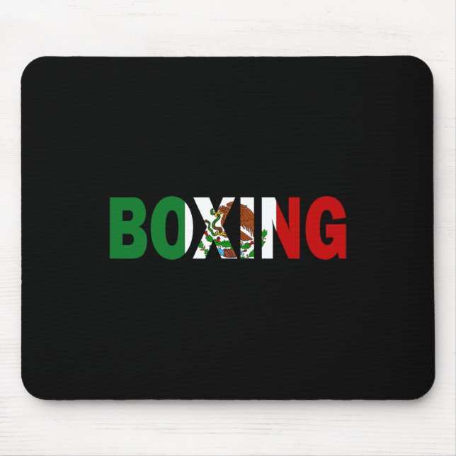 Boxing Mexico Flag  Mouse Mat (Front)