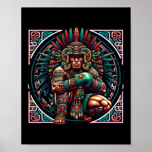 Boxing Mexico Funny Mexican Vintage Style Boxing M Poster