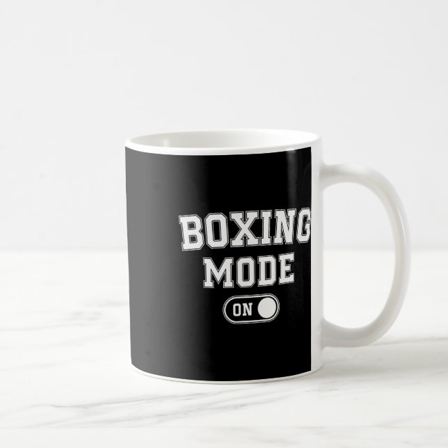 Boxing Mode On Funny Boxer Gift Fighter Coach Trai Coffee Mug (Right)