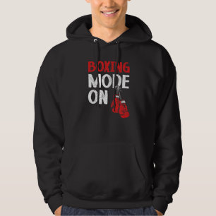 Boxing Mode On Professional Boxer Knockout Puncher Hoodie