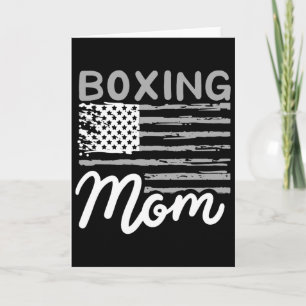 Boxing Mom Boxing Mother Kickboxing Mommy Mama Mot Card