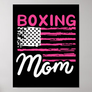 Boxing Mom Boxing Mother Kickboxing Mommy Mama Mot Poster