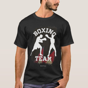 Boxing Nepal Combat Sports Fighter Boxing T-Shirt