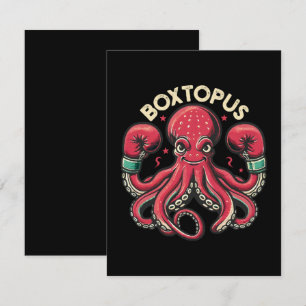 Boxing Octopus - Boxtopus Card