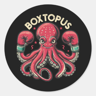 Boxing Octopus - Boxtopus Classic Round Sticker