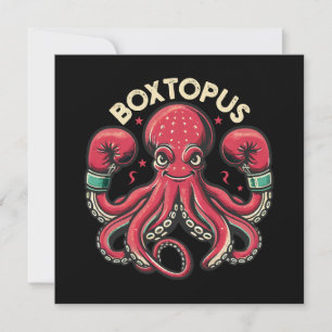 Boxing Octopus - Boxtopus Invitation