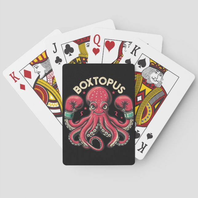 Boxing Octopus - Boxtopus Playing Cards (Back)