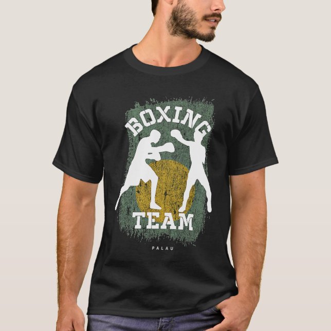 Boxing Palau Combat Sports Fighter Boxing T-Shirt (Front)