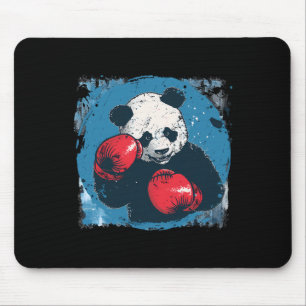 Boxing Panda Lover Boxing Gloves Kickboxing Funny  Mouse Mat