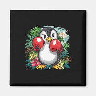 Boxing Penguin Lover Boxing Gloves Kickboxing Funn Magnet