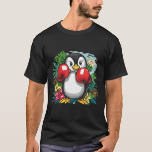 Boxing Penguin Lover Boxing Gloves Kickboxing Funn T-Shirt