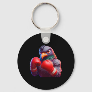 Boxing Pigeon Boxer Kickboxer Mma Fighter Combat S Key Ring