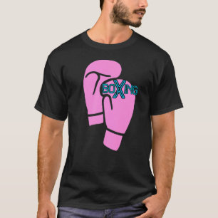 Boxing Pink Boxing Gloves Boxer Women Girls T-Shirt