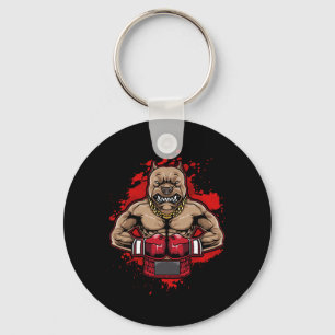 Boxing Pit Bull Loves Pitbulls Workout Dog Animal Key Ring