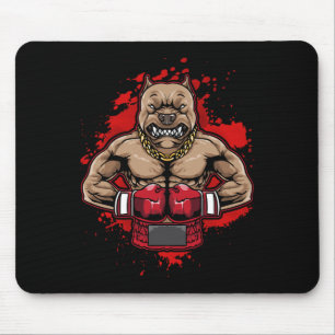 Boxing Pit Bull Loves Pitbulls Workout Dog Animal  Mouse Mat