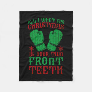 Boxing Player Boxer Comt Sports Kickboxing Christm Fleece Blanket