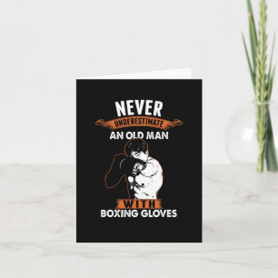 Boxing Player Fan Boxer Combat Sports Kickboxing O Card