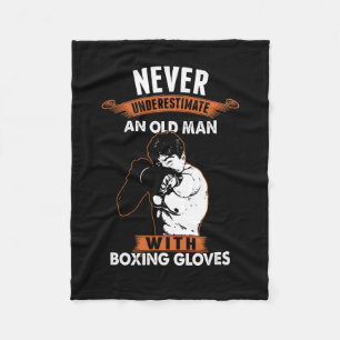Boxing Player Fan Boxer Combat Sports Kickboxing O Fleece Blanket