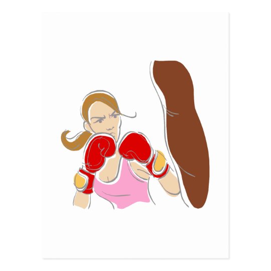 boxing postcard