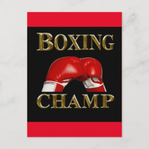 BOXING POSTCARD