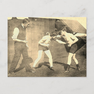 Boxing Practice 1913 Postcard