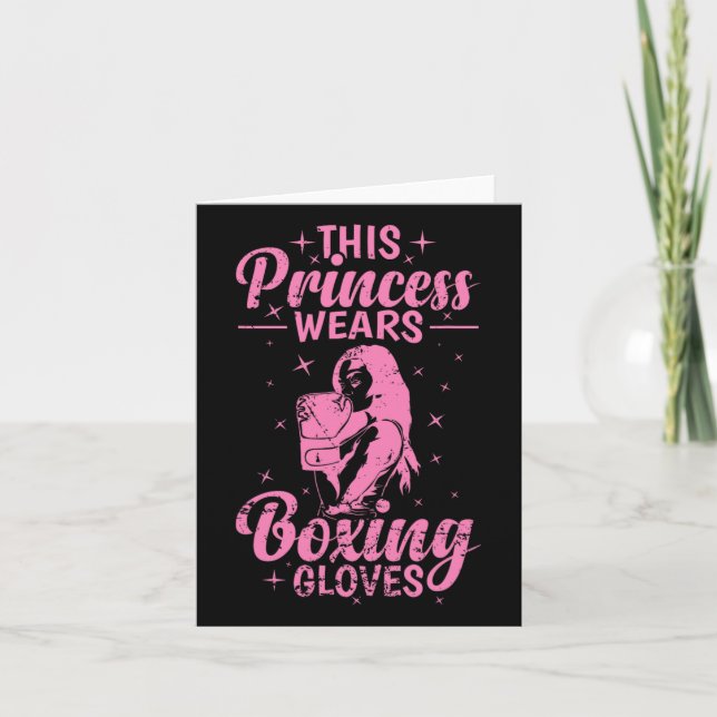 Boxing Princess  Card (Front)