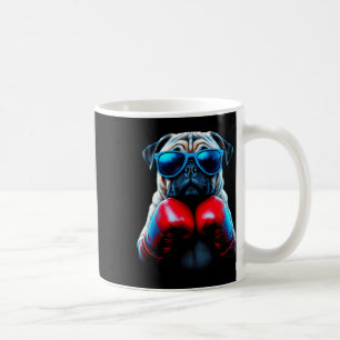 Boxing Pug Dog Kickboxing Cool Coffee Mug