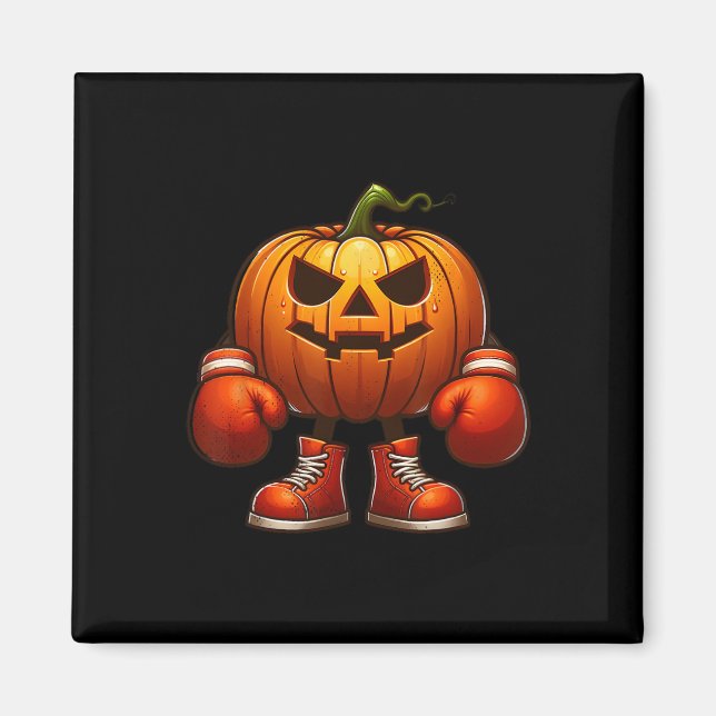 Boxing Pumpkin Halloween  Magnet (Front)