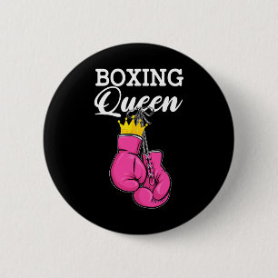 Boxing Queen Boxing Player Sport Lover Boxer 6 Cm Round Badge