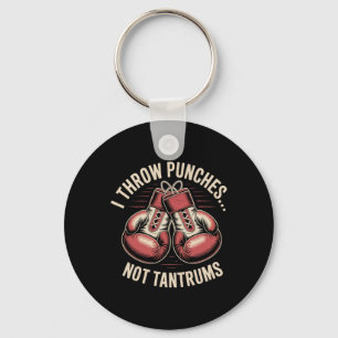 Boxing Quote Meme Strong Punches Zero Drama Punch  Key Ring