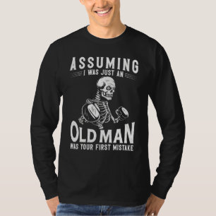 Boxing Retired Dad Father Vintage Assuming I Was J T-Shirt