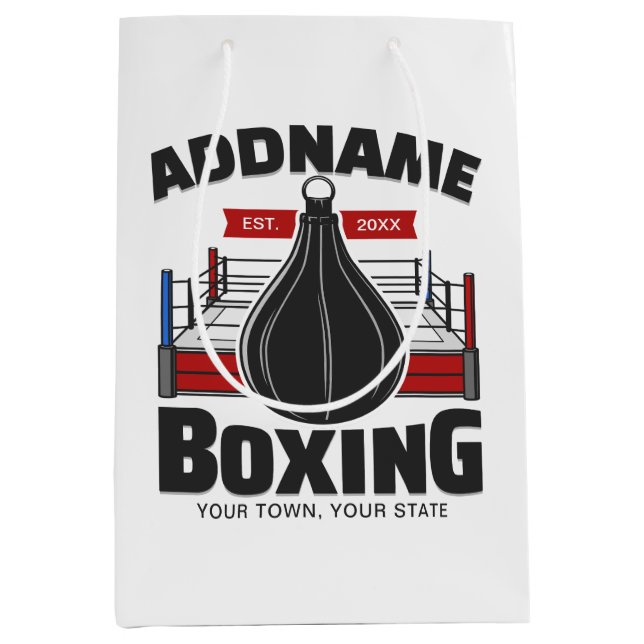 Boxing Ring ADD NAME Boxer Gym Speed Bag (Front)