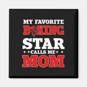 Boxing Ring Gloves Boxer Mum Coach Mother's Day  Magnet