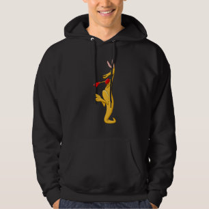 Boxing Roger Humour Sport Kangaroo Hoodie