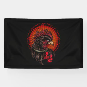 Boxing Rooster Banner