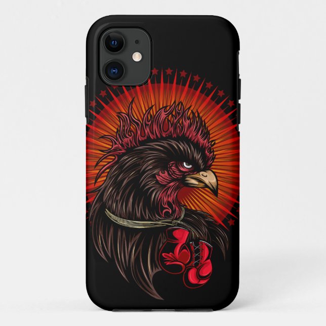 Boxing Rooster Case-Mate iPhone Case (Back)
