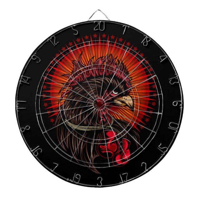 Boxing Rooster Dartboard (Front)