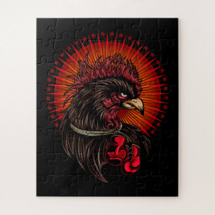 Boxing Rooster Jigsaw Puzzle