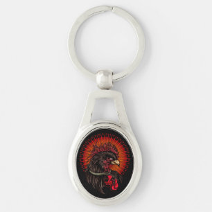 Boxing Rooster Key Ring