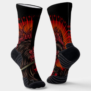 Boxing Rooster Socks